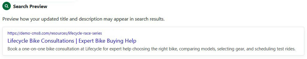 SEO Assistant search preview