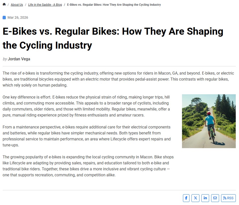 Public Blog post detail page