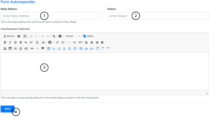 an image detailing the form auto-response setup in cms7